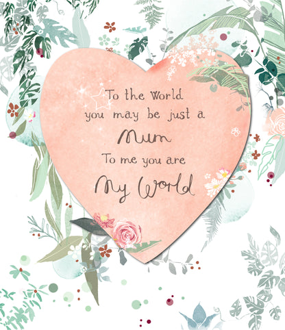 Hand Finished Greeting Cards Mum  Carlton Core Line