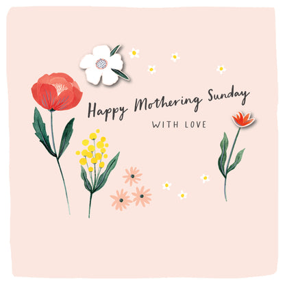 Hand Finished Greeting Cards General Wish Mothering Sunday  Carlton Core Line