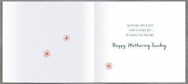 Hand Finished Greeting Cards General Wish Mothering Sunday  Carlton Core Line