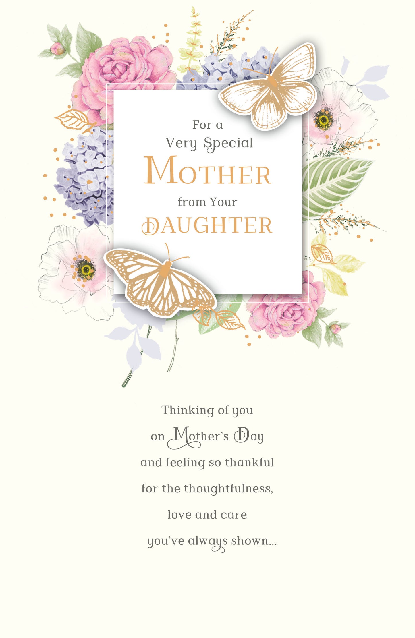 Hand Finished Greeting Cards Mother From Daughter  Gibson Core Line