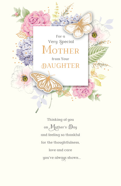 Hand Finished Greeting Cards Mother From Daughter  Gibson Core Line