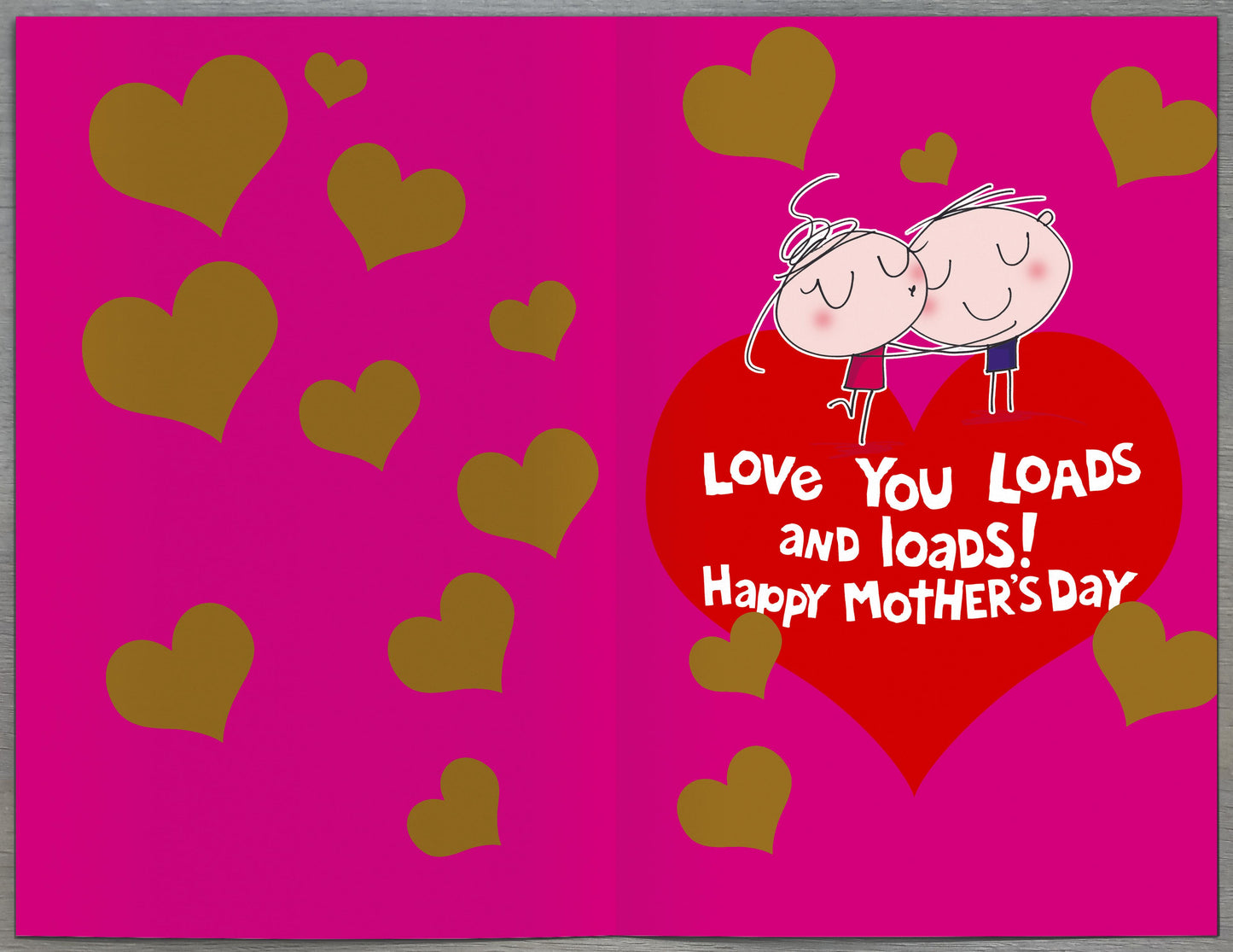 Hand Finished Greeting Cards Wife Cute Wigwam