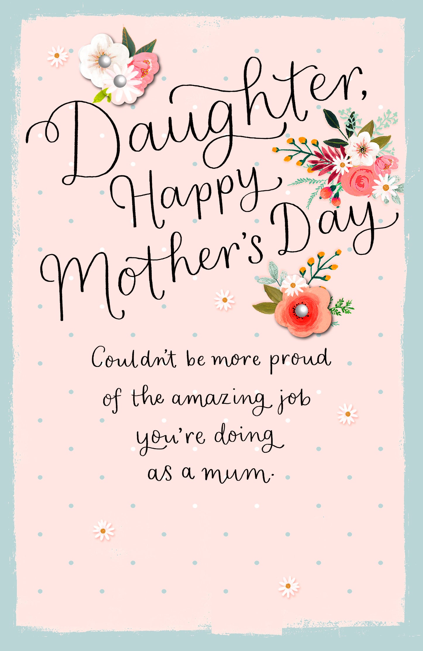 Hand Finished Greeting Cards Daughter  Carlton Core Line