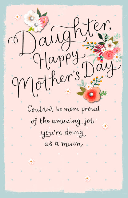 Hand Finished Greeting Cards Daughter  Carlton Core Line