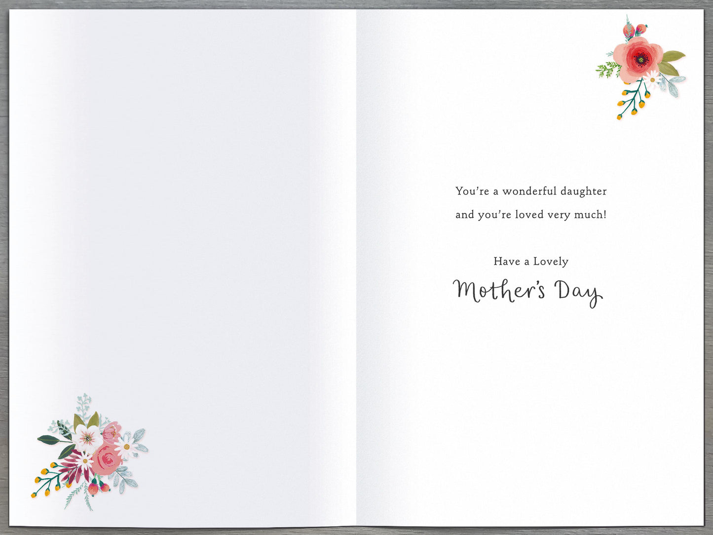 Hand Finished Greeting Cards Daughter  Carlton Core Line
