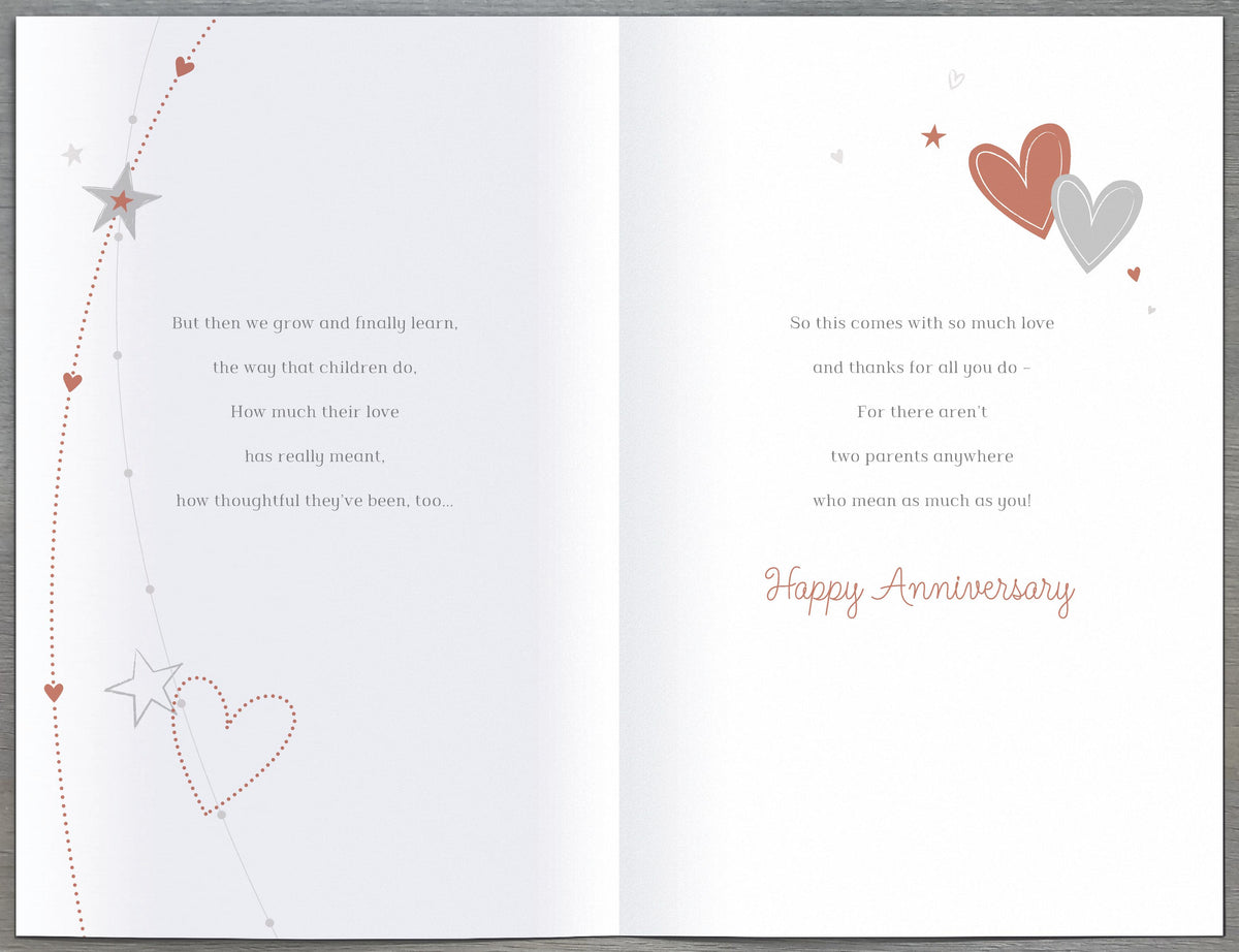 Hand Finished Greeting Cards Anniversary Wedding Mum & Dad  Daydreams