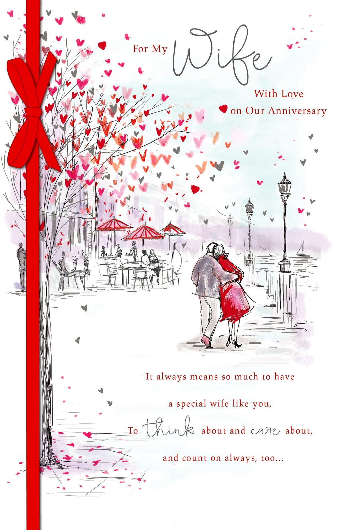 Hand Finished Greeting Cards Anniversary Wedding Wife  Artist's Notebook