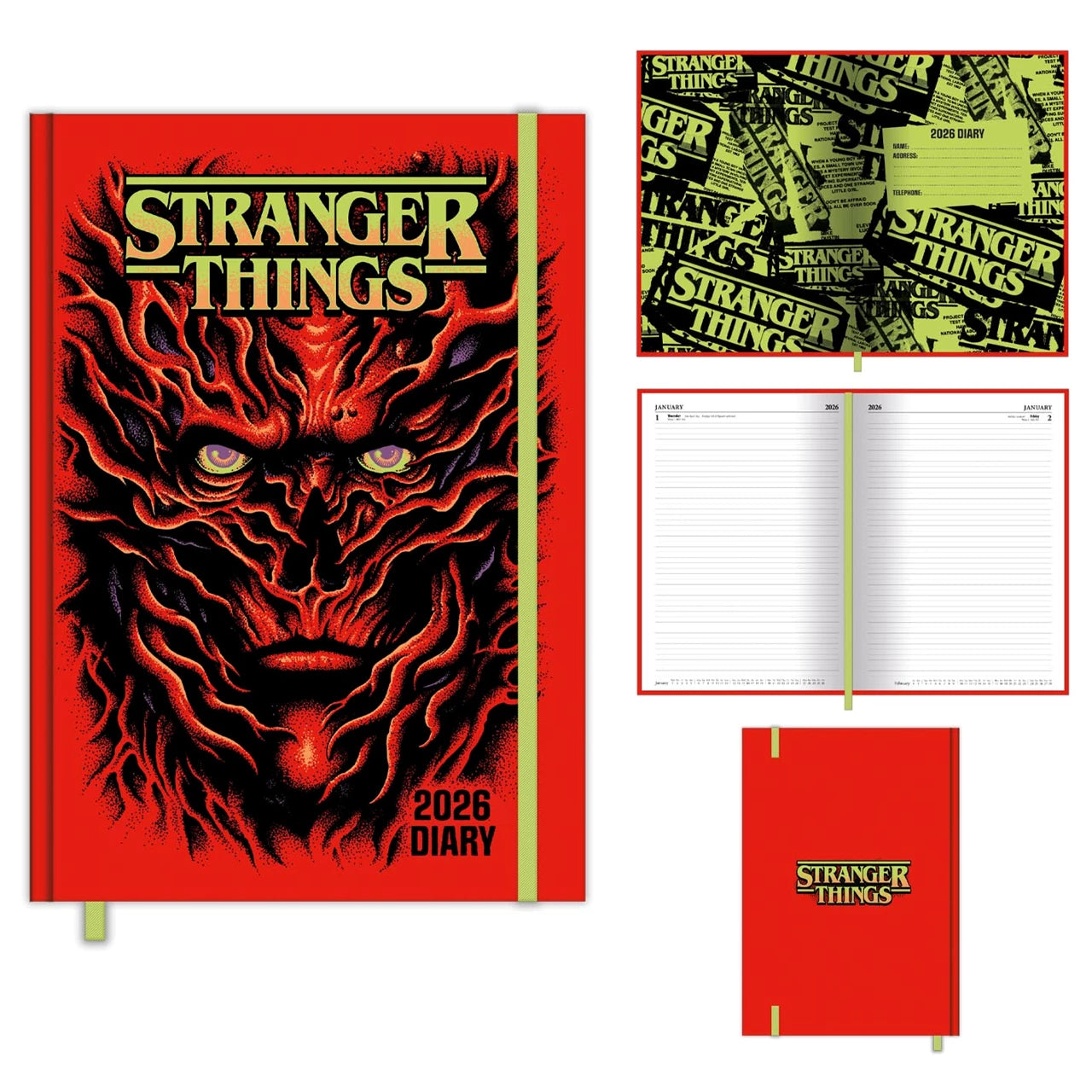 Stranger Things 2026 A5 Diary