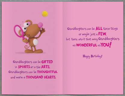 Standard Greeting Cards Birthday Granddaughter Hum Crackers