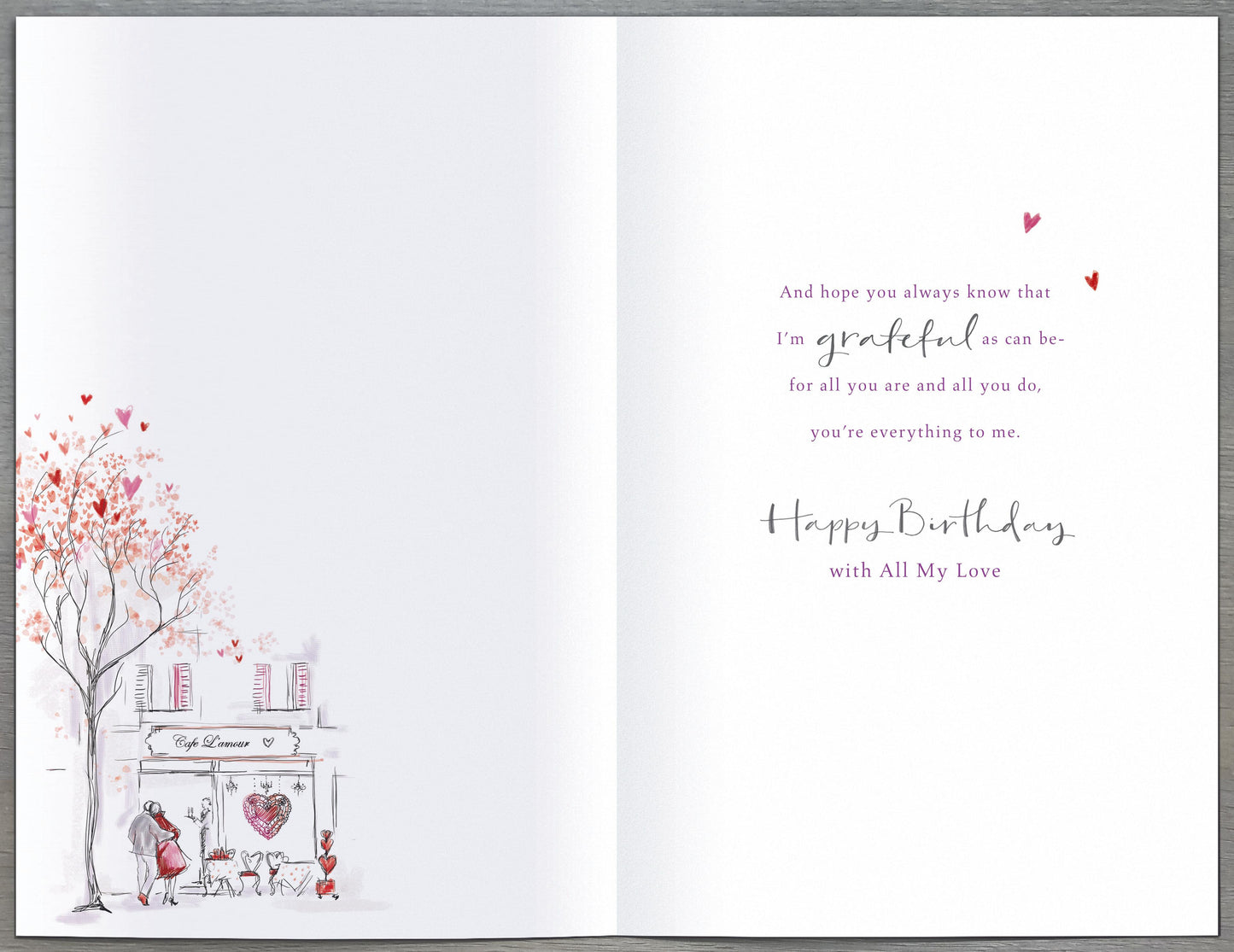 Hand Finished Greeting Card Wife  Range: Artist's Notebook