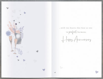 Standard Greeting Cards Anniversary Wedding 25th  Gibson Core Line