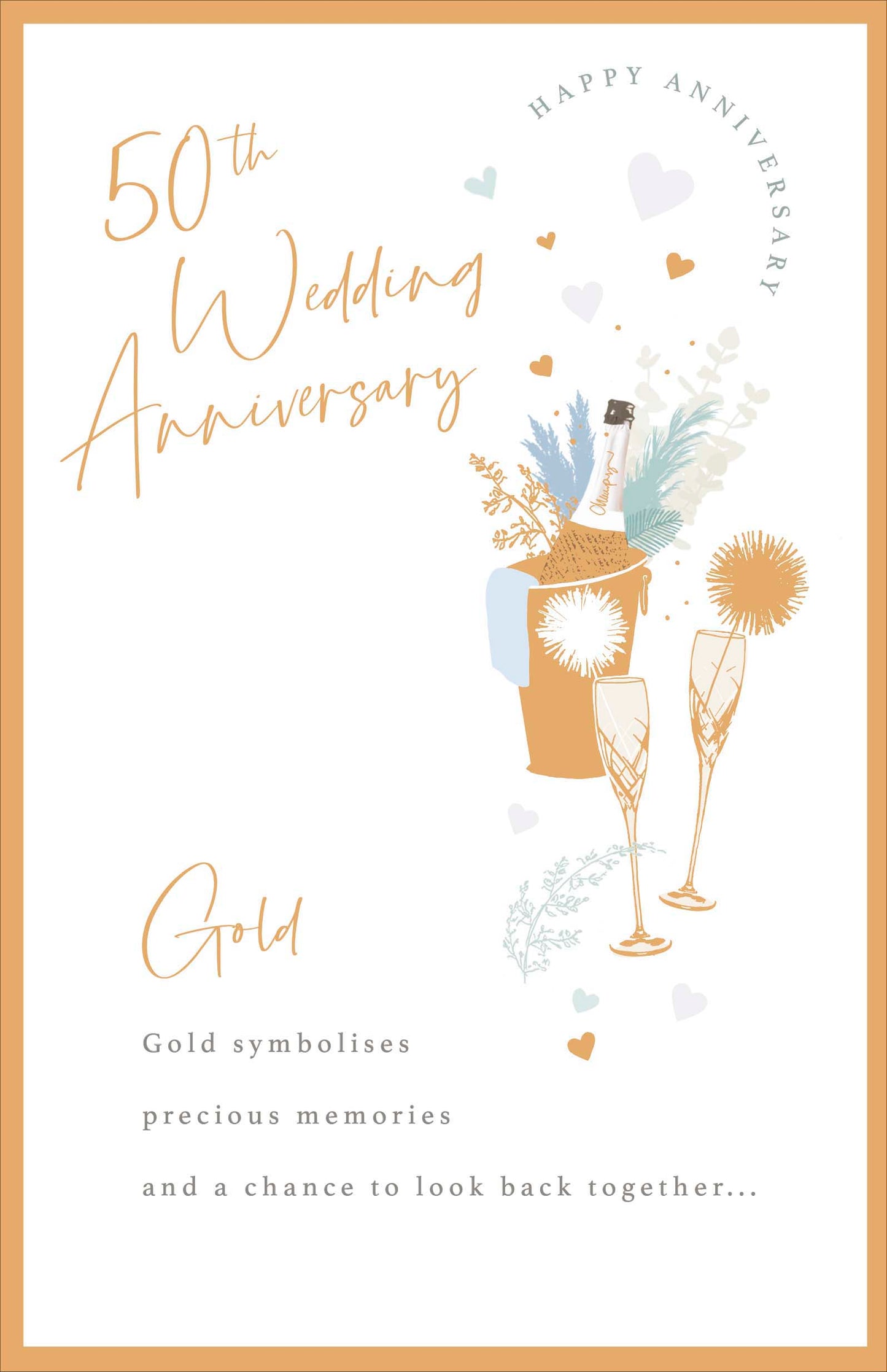 Standard Greeting Cards Anniversary Wedding 50th  Gibson Core Line