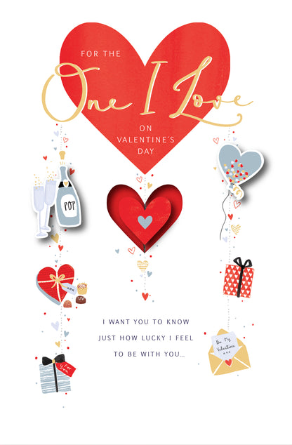 Hand Finished Greeting Cards One I Love  Simply Precious
