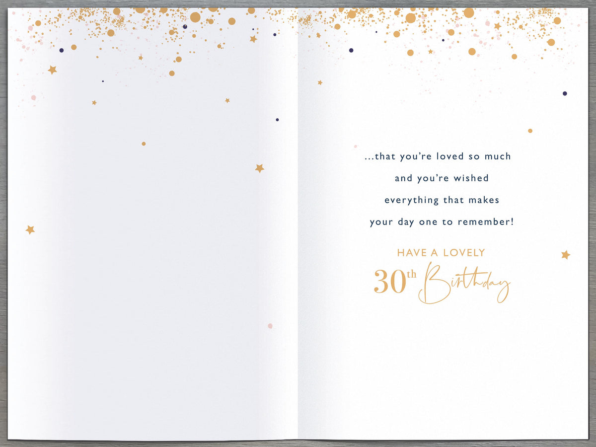 Standard Greeting Cards Birthday 30th Daughter  Gibson Core Line