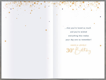 Standard Greeting Cards Birthday 30th Daughter  Gibson Core Line