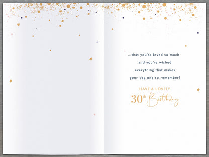 Standard Greeting Cards Birthday 30th Daughter  Gibson Core Line