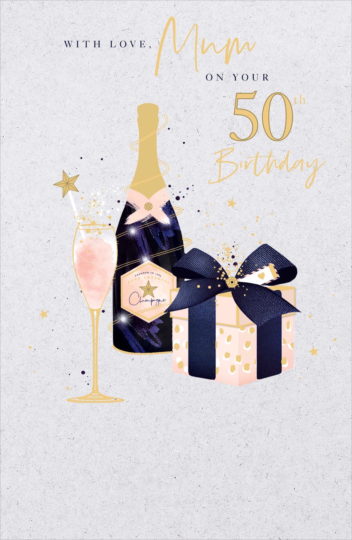 Standard Greeting Cards Birthday 50th Mum  Gibson Core Line