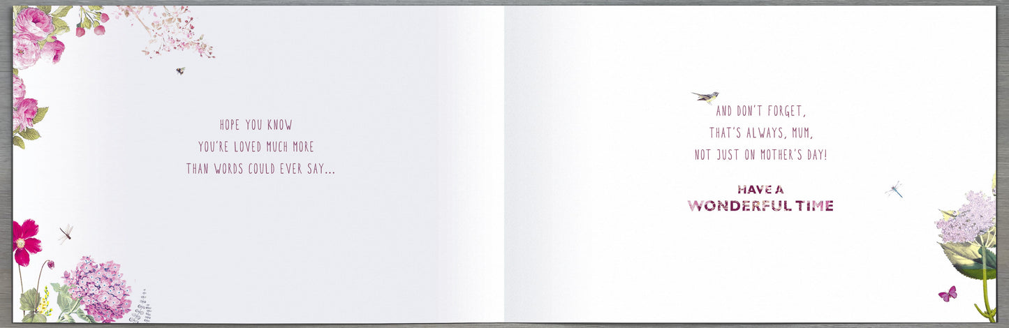 Hand Finished Greeting Cards Mum From Both  Carlton Core Line