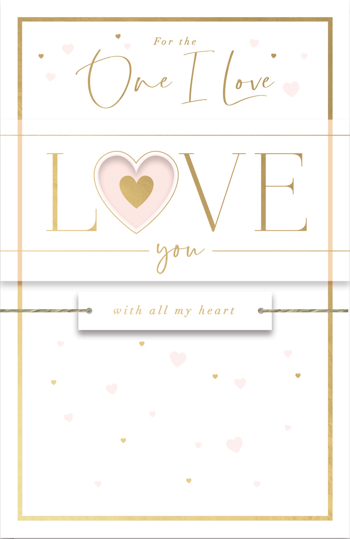 Hand Finished Greeting Cards One I Love  Gibson Core Line
