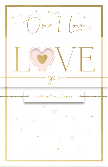 Hand Finished Greeting Cards One I Love  Gibson Core Line
