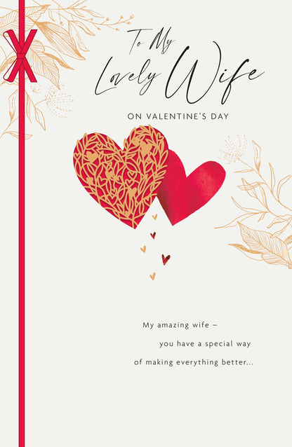 Hand Finished Greeting Cards Wife  Gibson Core Line