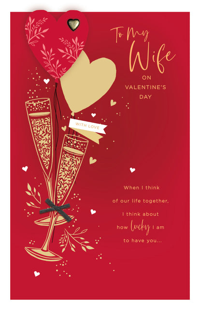Hand Finished Greeting Cards Wife  Gibson Core Line