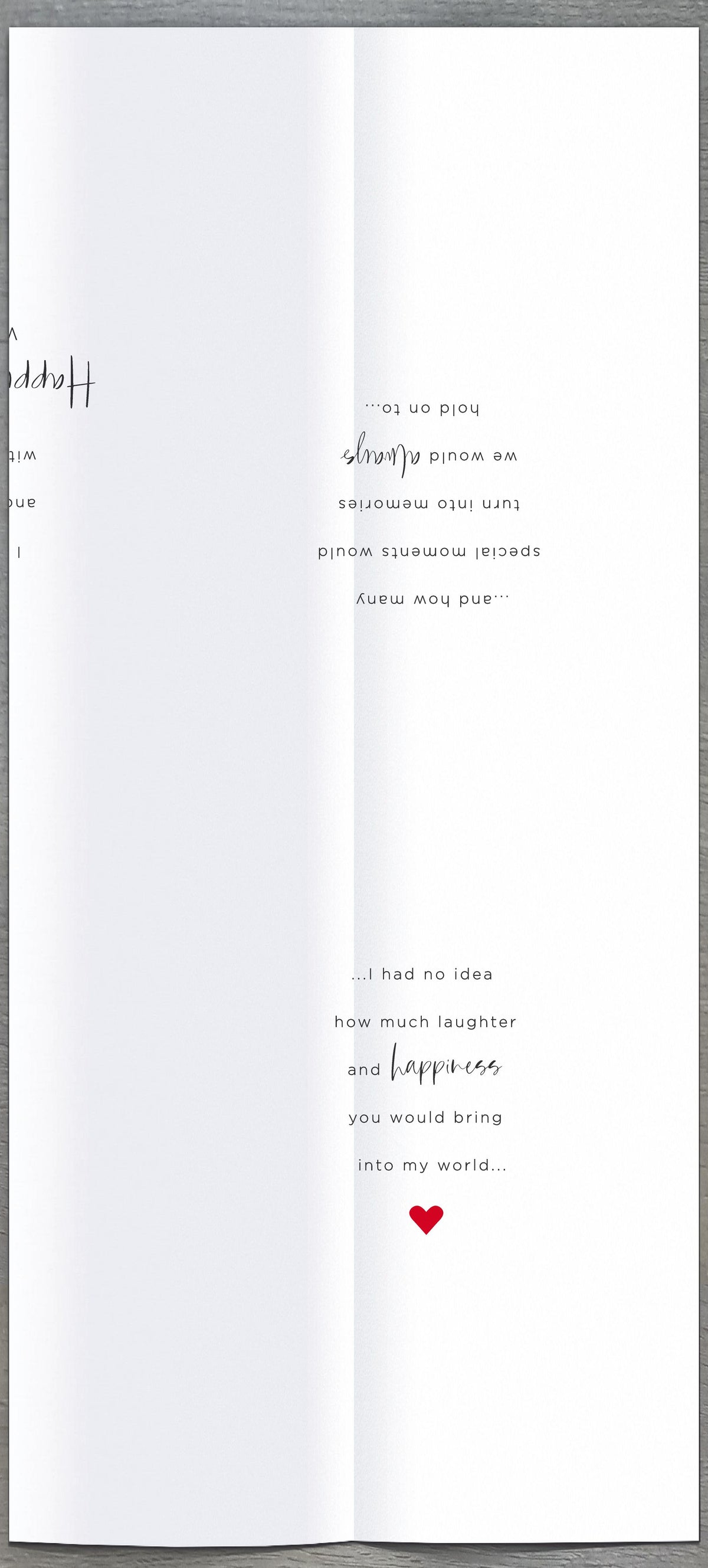 Hand Finished Greeting Cards Wife  Gibson Core Line