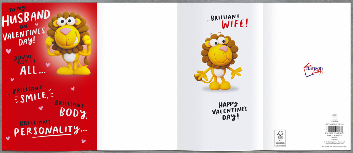 Standard Greeting Cards Husband Hum Crackers