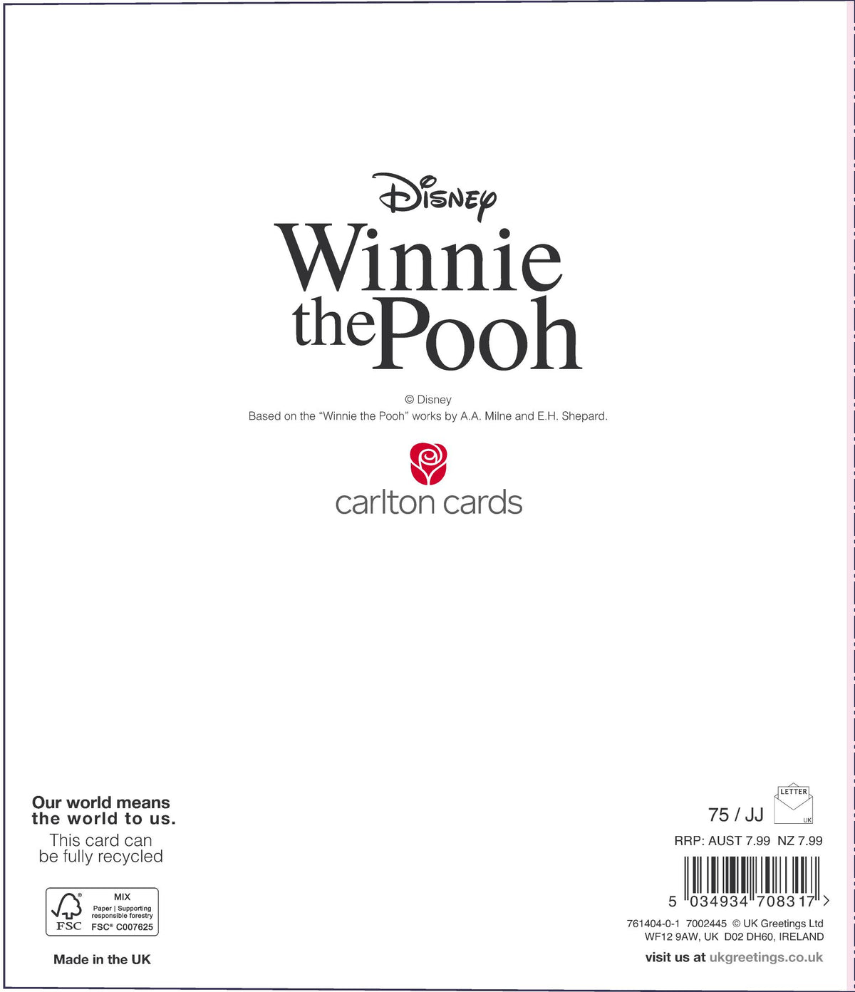 Hand Finished Greeting Cards Fiance  Watermark Core Line