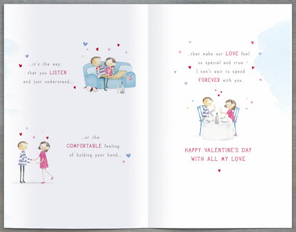 Hand Finished Greeting Cards Fiance  Watermark Core Line