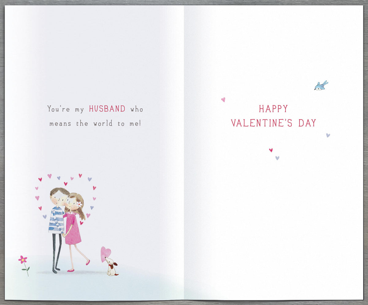 Hand Finished Greeting Cards Husband  Watermark Core Line