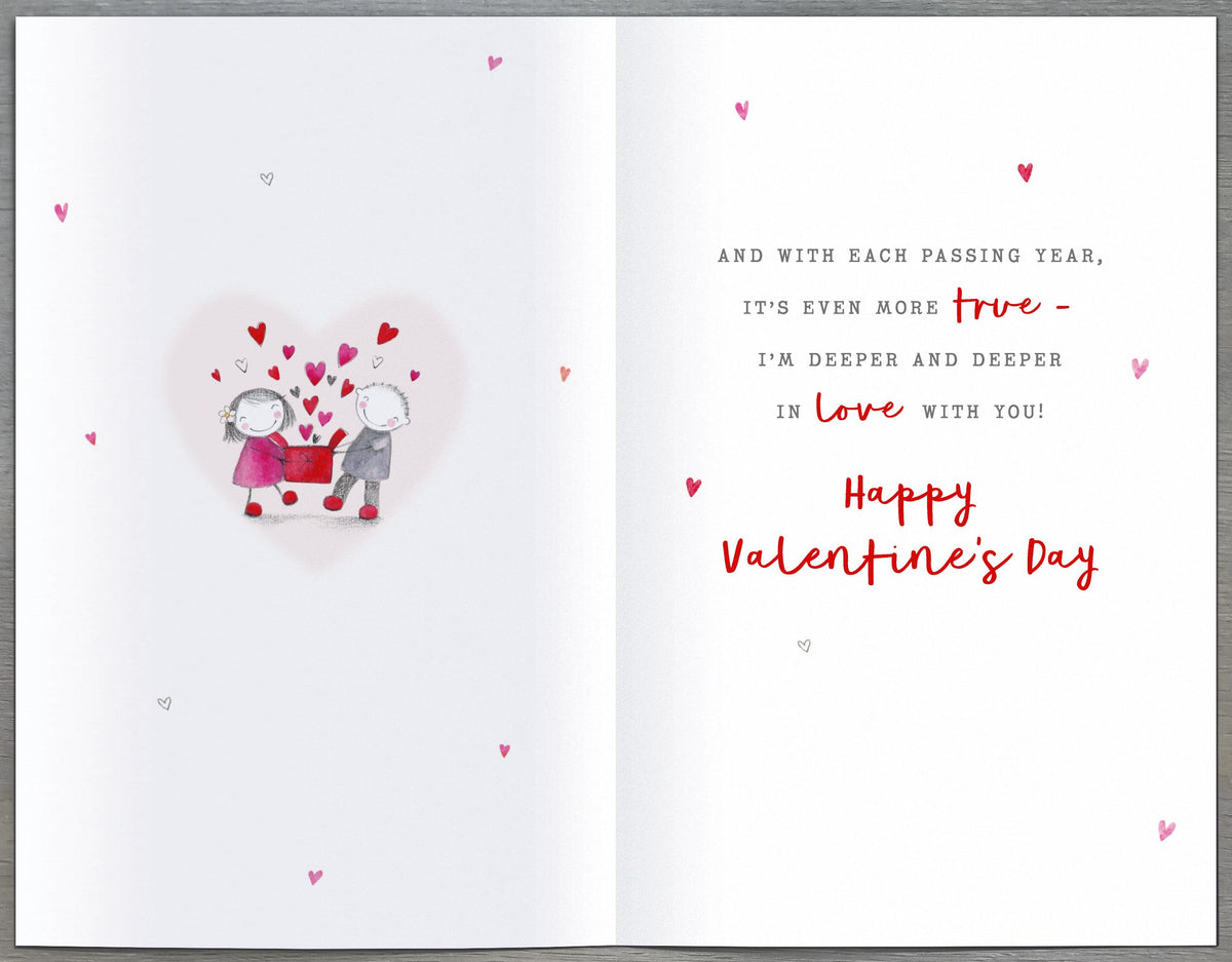 Hand Finished Greeting Cards Wife  Watermark Core Line