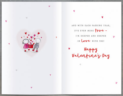 Hand Finished Greeting Cards Wife  Watermark Core Line