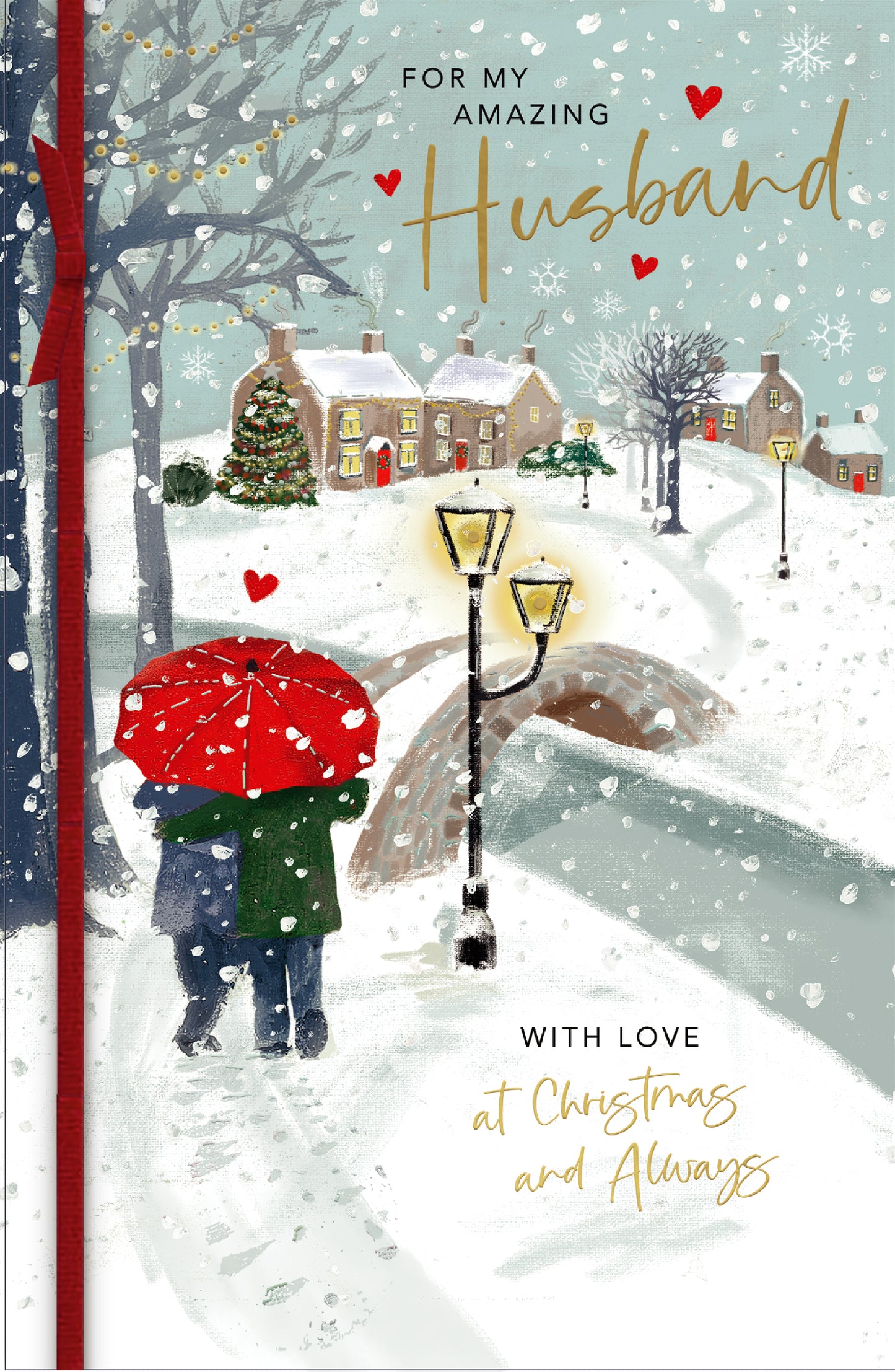 Hand Finished Greeting Cards Husband  Watermark Core Line