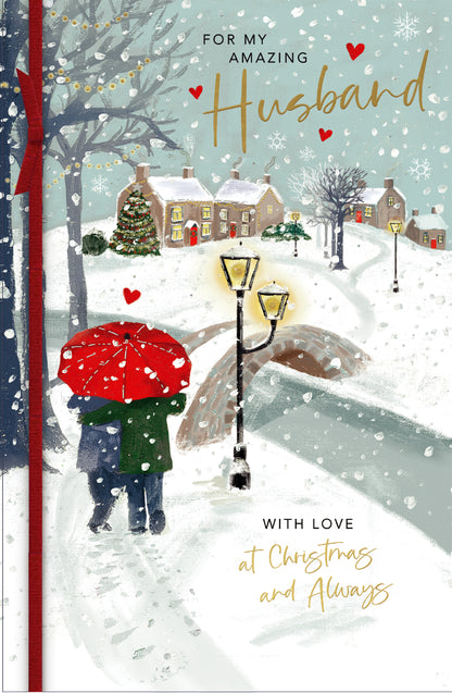 Hand Finished Greeting Cards Husband  Watermark Core Line