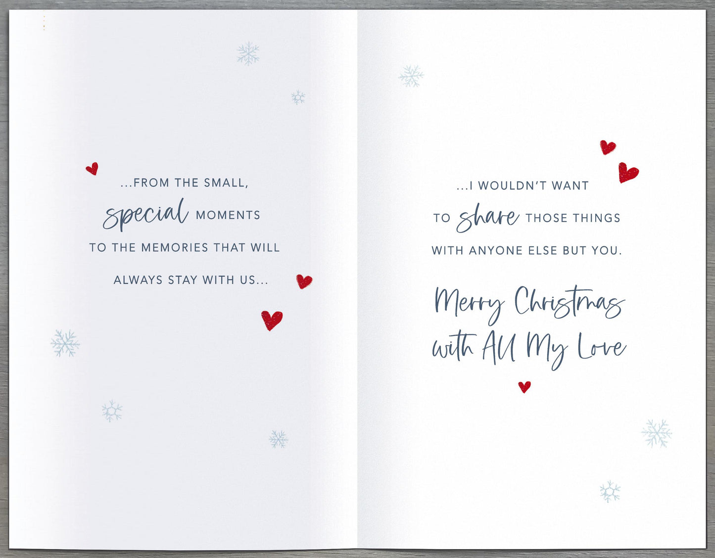 Hand Finished Greeting Cards Husband  Watermark Core Line