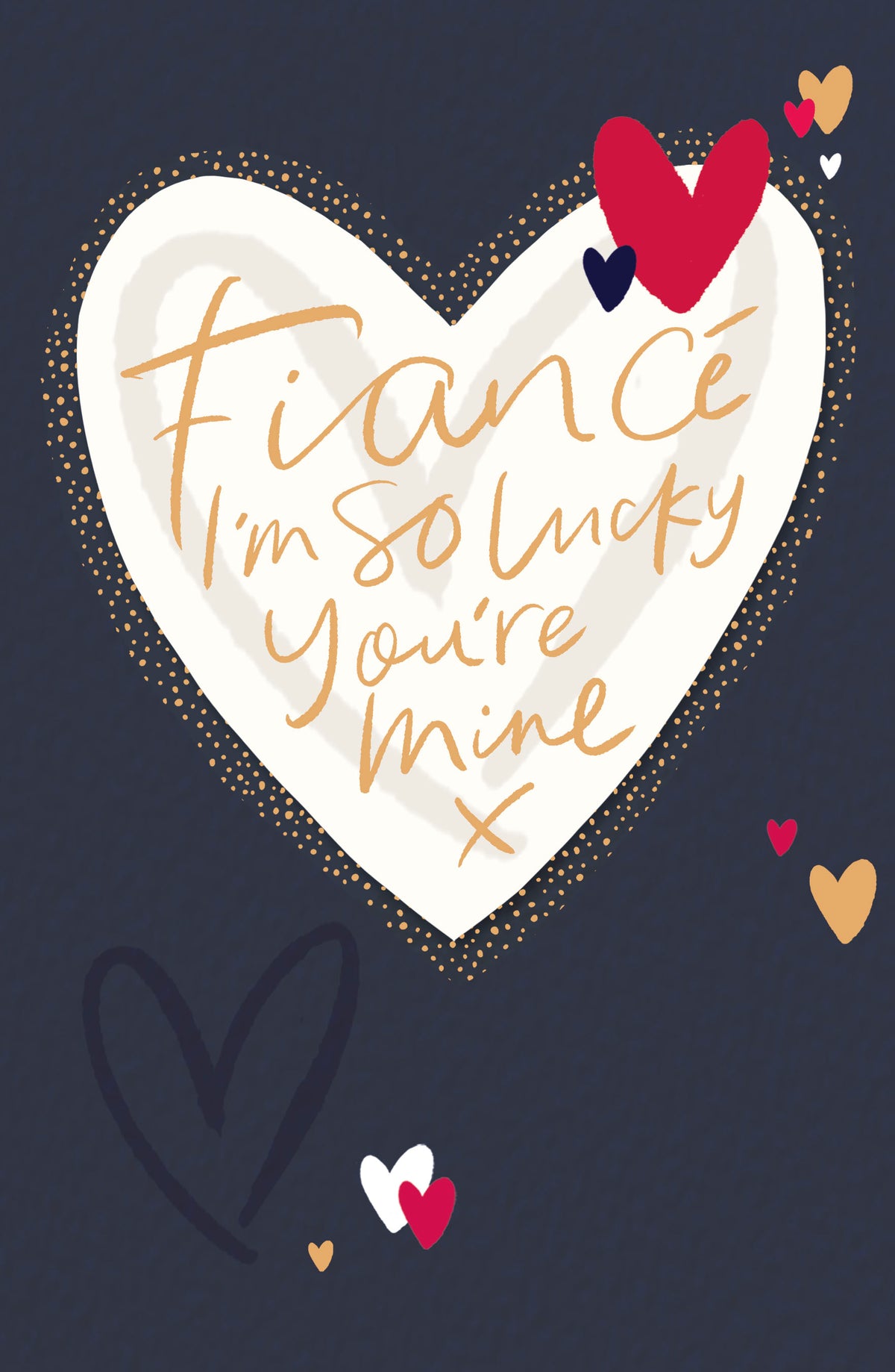 Hand Finished Greeting Cards Fiance  Carlton Core Line