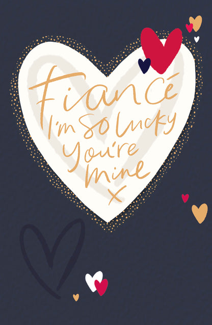 Hand Finished Greeting Cards Fiance  Carlton Core Line