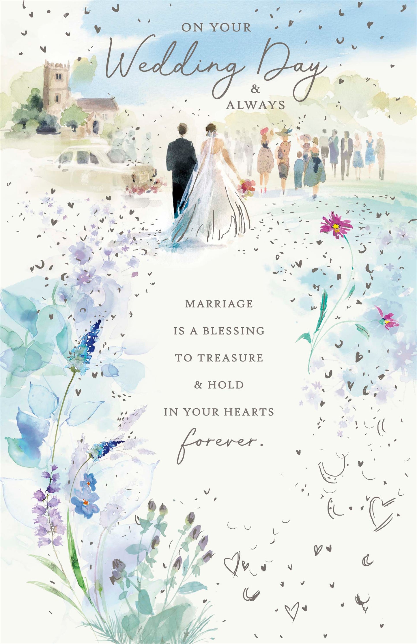 Standard Greeting Cards Wedding Religious  Watermark Core Line