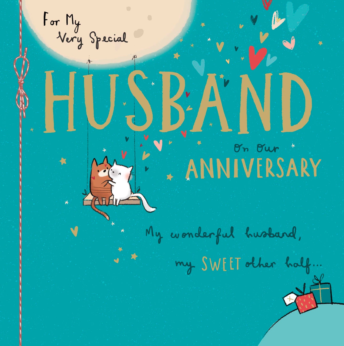 Hand Finished Greeting Cards Anniversary Wedding Husband  Watermark Core Line