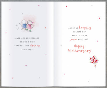 Hand Finished Greeting Cards Anniversary Wedding Wife  Watermark Core Line