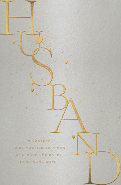Standard Greeting Cards Anniversary Wedding Husband  Watermark Core Line