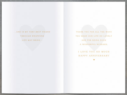 Standard Greeting Cards Anniversary Wedding Husband  Watermark Core Line