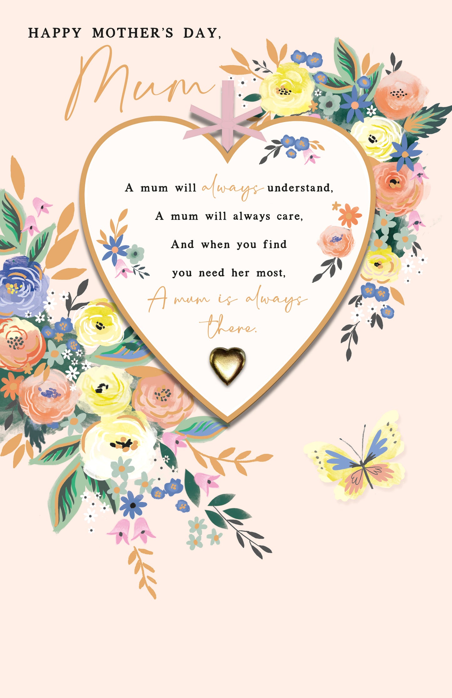 Hand Finished Greeting Cards Mum  Gibson Core Line