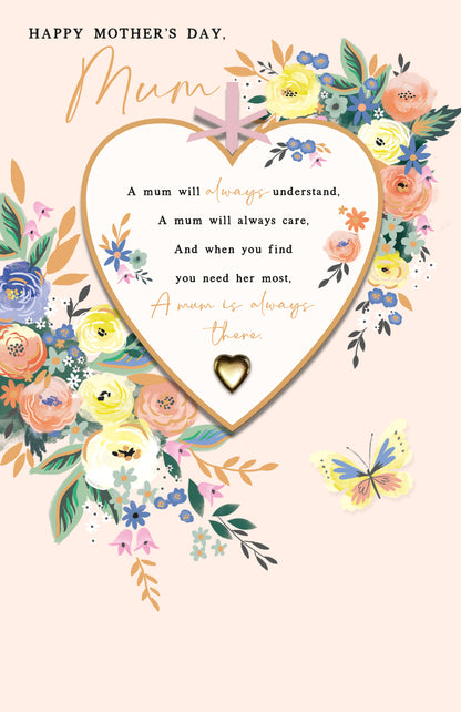 Hand Finished Greeting Cards Mum  Gibson Core Line
