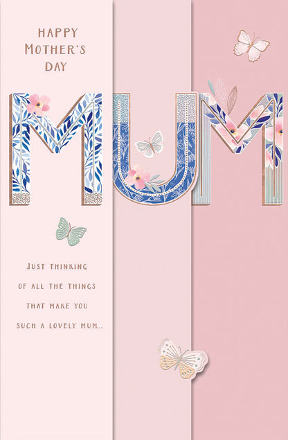 Hand Finished Greeting Cards Mum  Gibson Core Line