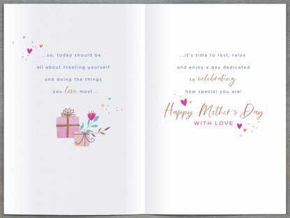 Hand Finished Greeting Cards Mum  Carlton Core Line