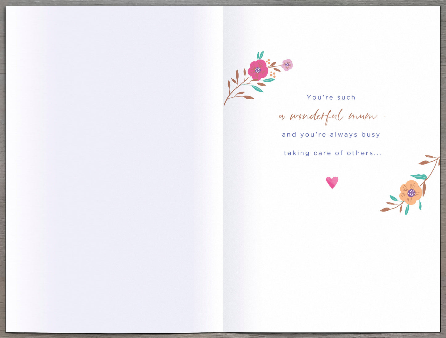 Hand Finished Greeting Cards Mum  Carlton Core Line