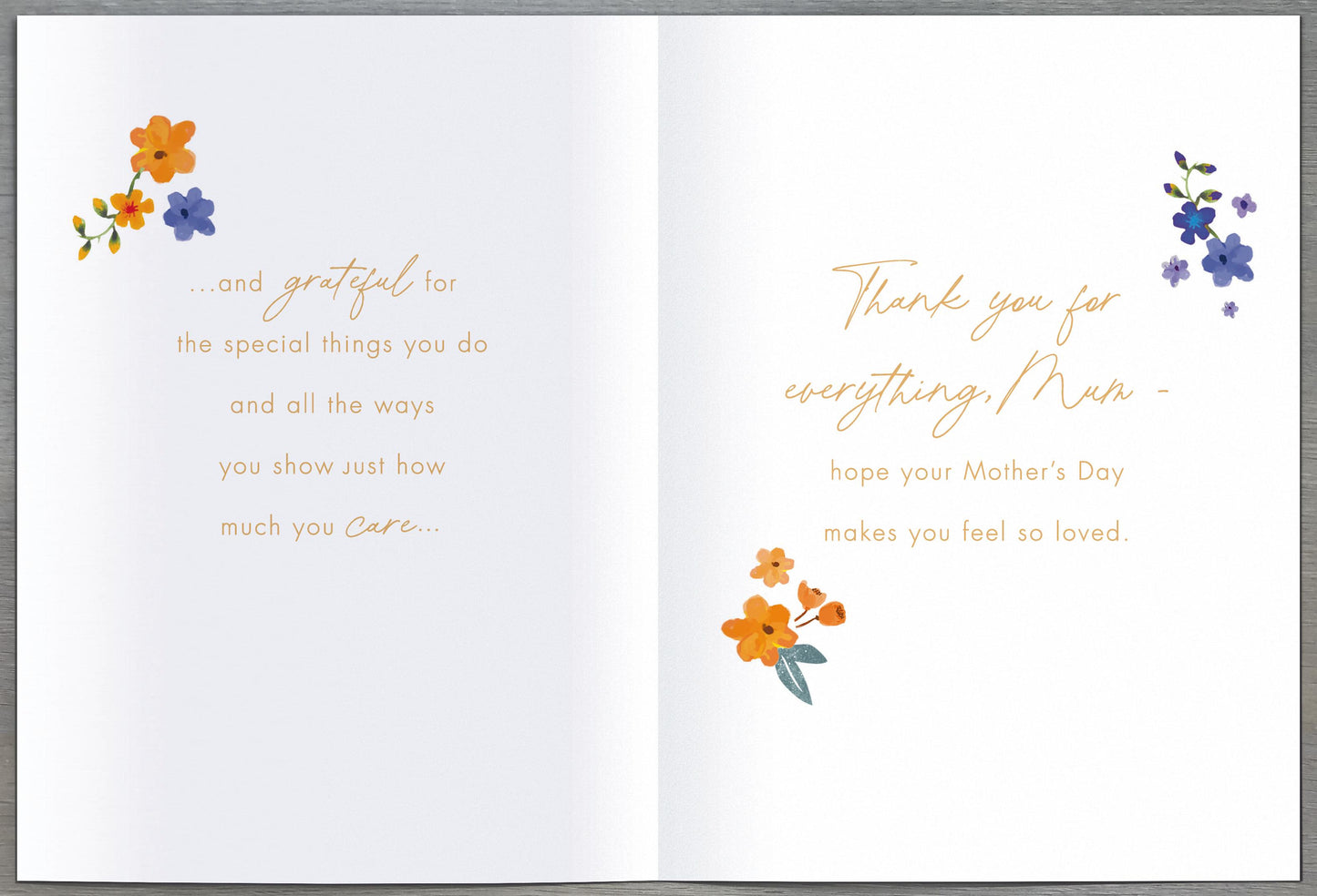 Hand Finished Greeting Cards Mum  Gibson Core Line