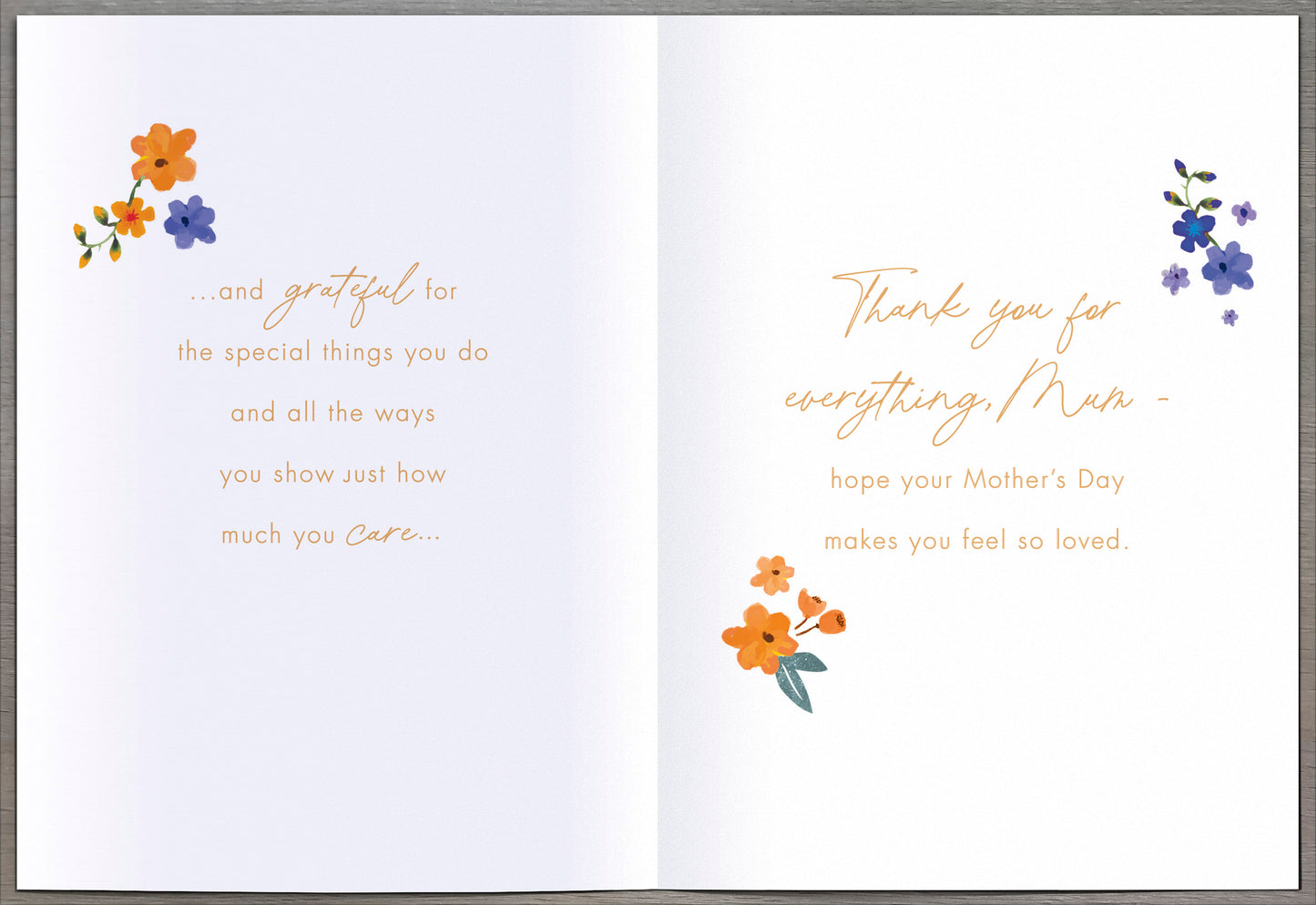 Hand Finished Greeting Cards Mum  Gibson Core Line